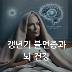 갱년기 불면증과 뇌 건강