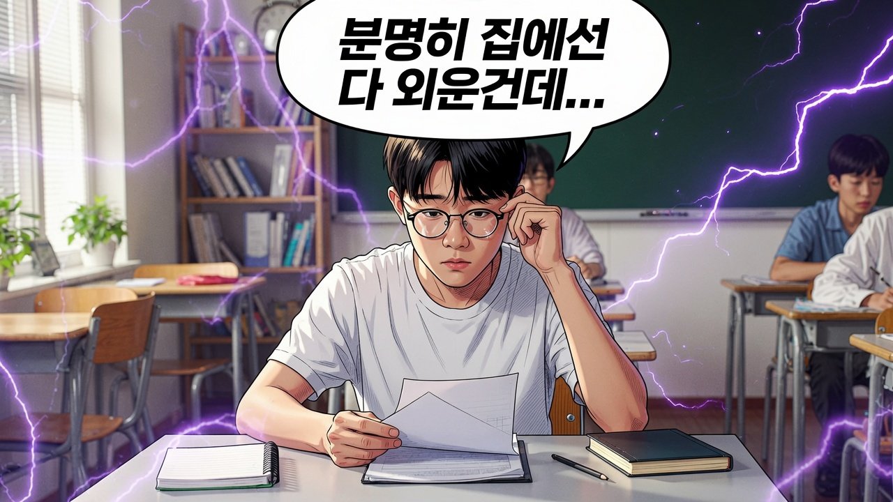 맥락 의존 기억으로 익숙한 공부방과 낯선 시험장에서 기억 인출의 차이를 경험하는 학생